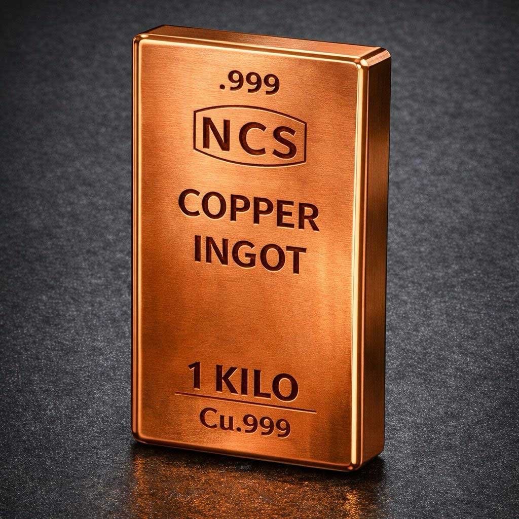 1 kg Bakır Külçe – %99,9 Saf Koleksiyonluk Metal