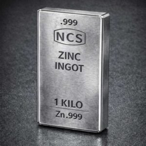 1 Kg. Çinko Külçe - %99,9 Saf Koleksiyonluk Metal